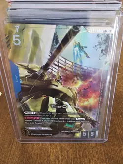 The-O GD03-002 LR+ Alt Art Steel Requiem Gundam TCG Card Game CCG English - Image 1