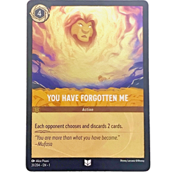 31/204 EN FOIL ⭐ You Have Forgotten Me ⭐ Disney Lorcana uncommon card (2023) - Image 1