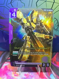 Gundam Gusion Rebake LR GD02-055 Gundam Card Game TCG English - Image 1