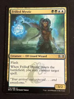 1x Frilled Mystic (174) Ravnica Allegiance LP MTG Magic the Gathering x1 MKE - Image 1
