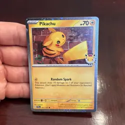 2026 Pikachu 051/162 Pokemon Day 30th Anniversary Stamped Promo - Image 1