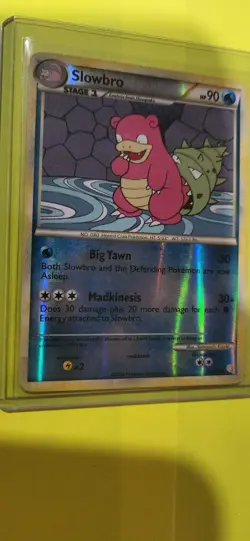 💥 Slowbro Pokemon TCG 2010 (HeartGold SoulSilver) Non Holo Vintage # 52/123 - Image 1