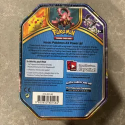 2016 Pokemon Trading Game Pikachu Heroic Pokemon – EX Power Up! Tin New Sealed￼ - Image 3