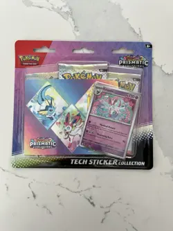 Pokemon TCG Prismatic Evolutions Tech Sticker Collection - Sylveon - New Sealed! - Image 1