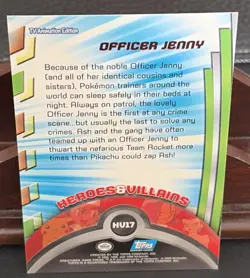 Officer Jenny Blue Logo 1st Edition 2000 Topps Pokemon Series 3, #HV17 - Image 2