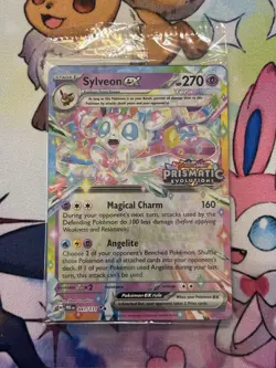 Pokemon TCG Sylveon ex 041/131 Prismatic Evolutions Stamped Promo Sealed NM - Image 1