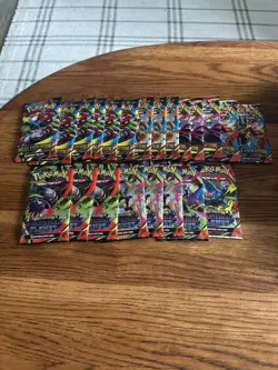 Lot Of 22 Packs Of Sealed Pokemon Packs. Mega Evolution And Phantasmal Flames - Image 1