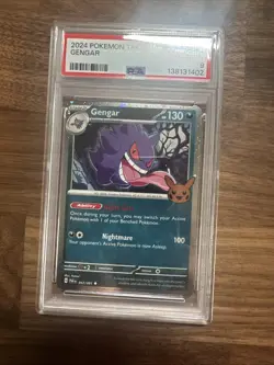 2024 POKEMON TCG TRICK OR TRADE #057 GENGAR PSA 9 Mint Graded - Image 1