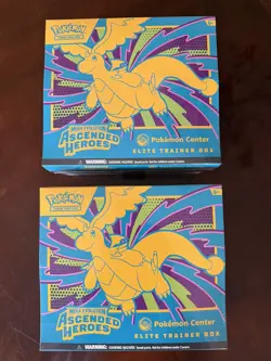 In hand - Pokemon Ascended Heroes Pokemon Center Exclusive ETB - SEALED LOT OF 2 - Image 1