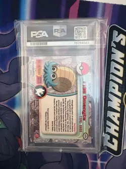 PSA 10 2000 Pokemon Game Topps Chrome Omanyte TV Rare Base Set Series 2 GEM MINT - Image 2