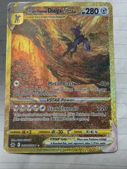Pokemon TCG Holo Ultra Rare Full Art Origin Forme Dialga VSTAR #GG 68/GG 70 - Image 1