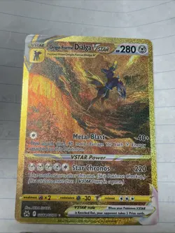 Pokemon TCG Holo Ultra Rare Full Art Origin Forme Dialga VSTAR #GG 68/GG 70 - Image 4