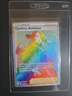 Cynthia's Ambition 178/172 Pokemon Brilliant Stars Rainbow Rare Trainer NM - Image 1