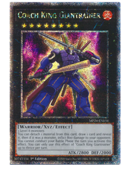 Coach King Giantrainer - MP24-EN034 - Quarter Century Secret Rare YuGiOh - Image 1