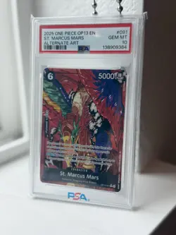 One Piece OP13 St. Marcus Mars Alternate Art PSA 10 - Image 1