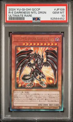 PSA 10 Red-eyes Darkness Metal Dragon JP109 Japanese Yu-gi-oh Card TCG - Image 1
