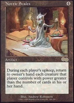 MTG magic cards 1x Noetic Scales Urza's Saga NM-Mint, English - Image 1