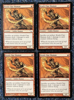 2003 "Krark-Clan Shaman x4" !!NEAR MINT!! Mirrodin #98/308 !!FREE SHIPPING!!~MTG - Image 1