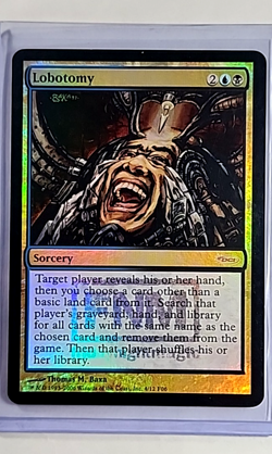 2006 MTG Magic The Gathering DCI Friday Night Magic FNM Promo Foil 4 Lobotomy MP - Image 1