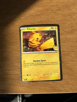 Pokemon Pikachu Stamped 2026 Pokemon Day Promo Cosmos NM - Image 1