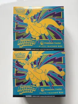 2x Pokemon TCG Ascended Heroes Pokemon Center Elite Trainer Box ETB - SEALED - Image 1