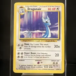 Pokemon TCG Dragonair Base Set Unlimited 18/102 NM/LP - Image 1