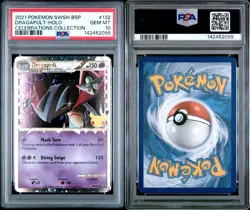 2021 POKEMON SWSH BLACK STAR PROMO CELEBRATIONS COLL #132 DRAGAPULT-HOLO PSA 10 - Image 3