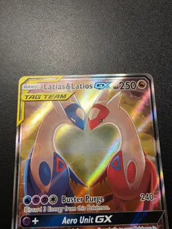 Pokemon TCG Latias & Latios GX Alt Art Full Art 2019 170/181 Team Up English NM - Image 3