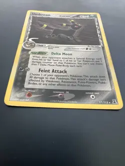 Pokemon Umbreon EX Delta Species Reverse Holo 17/113 70 HP Holo Rare 2005 - Image 3