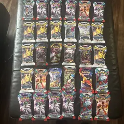 Sleeved Pokemon TCG assorted Booster pack Lot of 30 - (NEW & SEALED) - Image 2