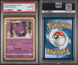 2020 Pokemon Sword & Shield Gengar Holo 085/202 PSA 10 Gem Mint - Image 1