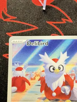 Delibird 152/132 Pokemon Me01: Mega Evolution Holo Full Art English Near Mint #2 - Image 3
