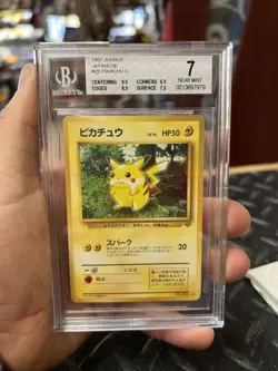 1999 Pokemon PIKACHU JUNGLE Japanese BGS 7 NM #25 Vintage PSA CGC - Image 1