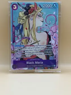 Black Maria (Illustration Box Vol.2) OP08-074 One Piece Promotion Cards Foil - Image 1