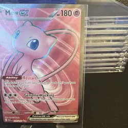 Pokemon Mew EX 2023 TCG Full Art Holo Rare Card 193/165 Scarlet & Violet 151 - Image 3