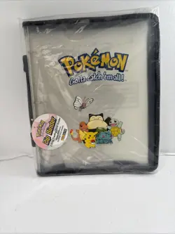 NOS Vintage 1999 Pokemon White Zip Binder 3-Ring Card Holder Toy Site (SEE PICS) - Image 2
