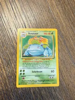 Venusaur 015/102 Base Set Holo Unlimited Rare Pokemon Card - Image 1