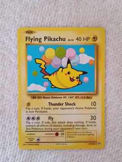 Pokemon TCG Flying Pikachu Card Evolutions 110/108, Regular Secret Rare - Image 1