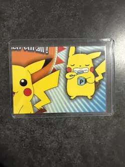 Pokemon Topps Pikachu Puzzle Piece P04 Of 6 Card Non Holo - Image 1