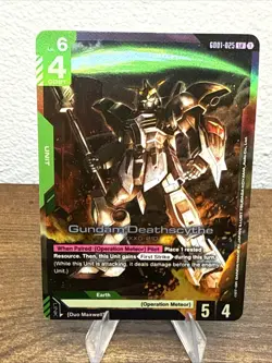 GD01-025 - Gundam Deathscythe LR Gundam Card Game Newtype Rising TCG - Image 1