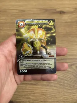 DKS2 033/035 CHOMP (DINOTECTOR) Dinosaur King Gold Rare Foil Trading Card 2009 - Image 1