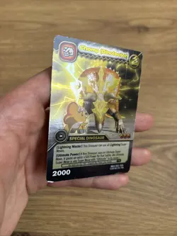 DKS2 033/035 CHOMP (DINOTECTOR) Dinosaur King Gold Rare Foil Trading Card 2009 - Image 2