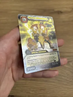 DKS2 033/035 CHOMP (DINOTECTOR) Dinosaur King Gold Rare Foil Trading Card 2009 - Image 5