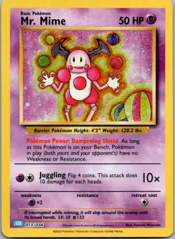 Mr. Mime Classic Collection Trading Card Game Classic 013/034 NM - Image 1