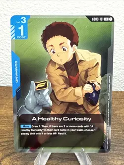 A Healthy Curiosity Gundam Card Game . Steel Requiem GD03-101 R NM - Image 1