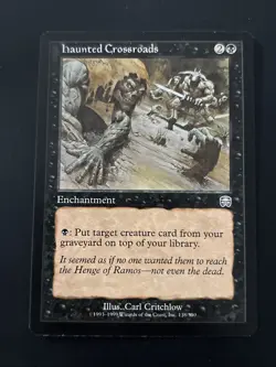 Haunted Crossroads LP Light Play Mercadian Masques Magic MTG - Image 1