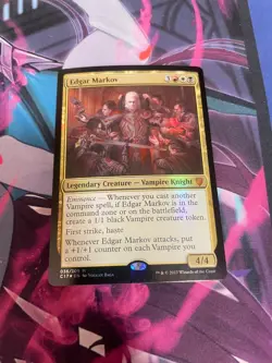 MTG - EDGAR MARKOV - FOIL - C17 - MYTHIC - LP - Image 1