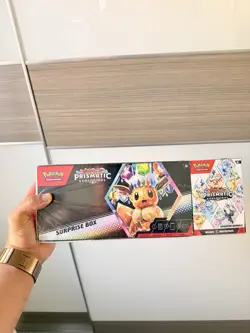 Pokemon Prismatic Evolutions Sam’s Club Exclusive Surprise Box + Booster Bundle - Image 1