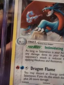 ✨2004 Pokemon Salamence SWIRL e-League Cosmos Holo ~ CGC PRISTINE / PSA 10 ✨ - Image 2