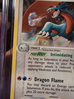✨2004 Pokemon Salamence SWIRL e-League Cosmos Holo ~ CGC PRISTINE / PSA 10 ✨ - Image 4